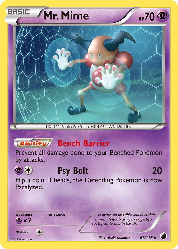 Mr. Mime (47/116) [Black & White: Plasma Freeze] | Gamers Paradise