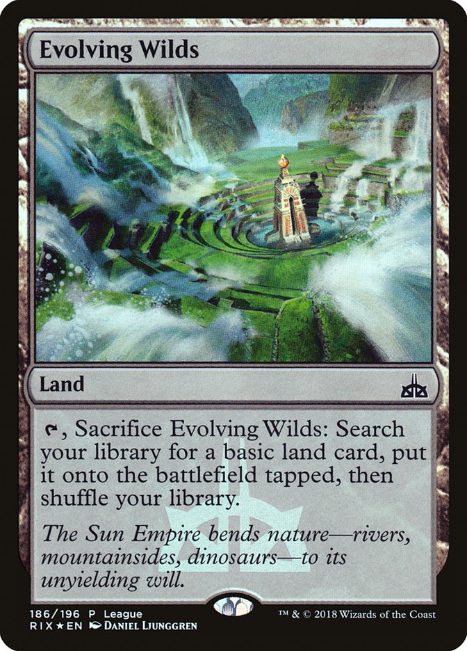 Evolving Wilds (League) [Rivals of Ixalan Promos] | Gamers Paradise