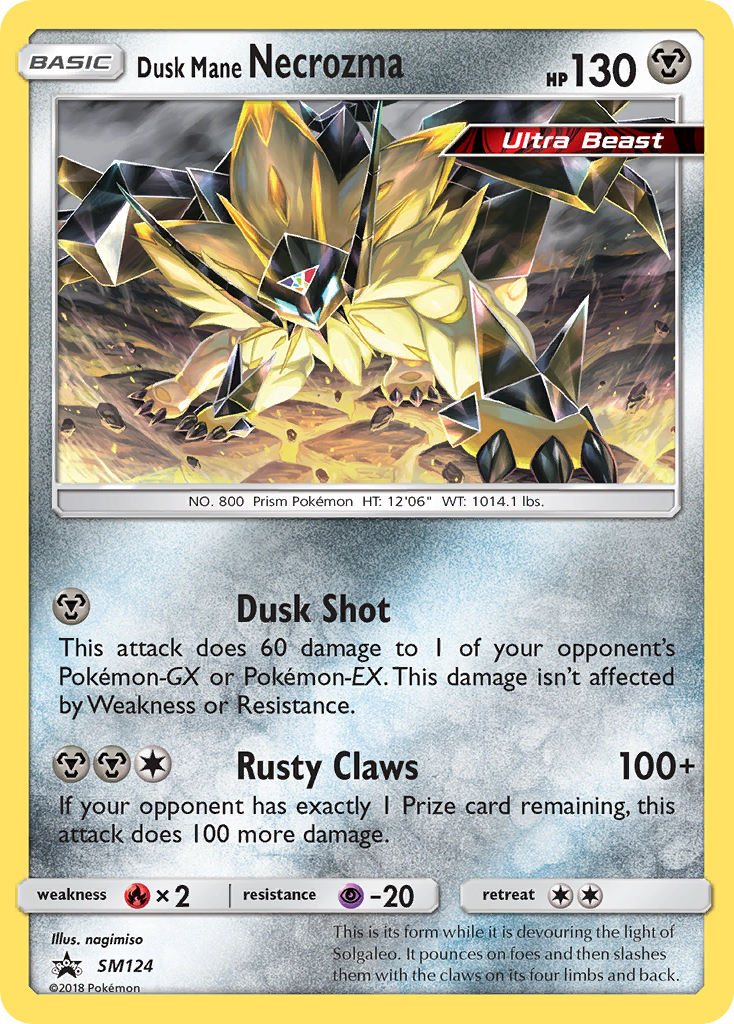 Dusk Mane Necrozma (SM124) [Sun & Moon: Black Star Promos] | Gamers Paradise