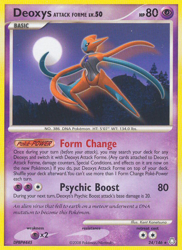 Deoxys Attack Forme (24/146) [Diamond & Pearl: Legends Awakened] | Gamers Paradise