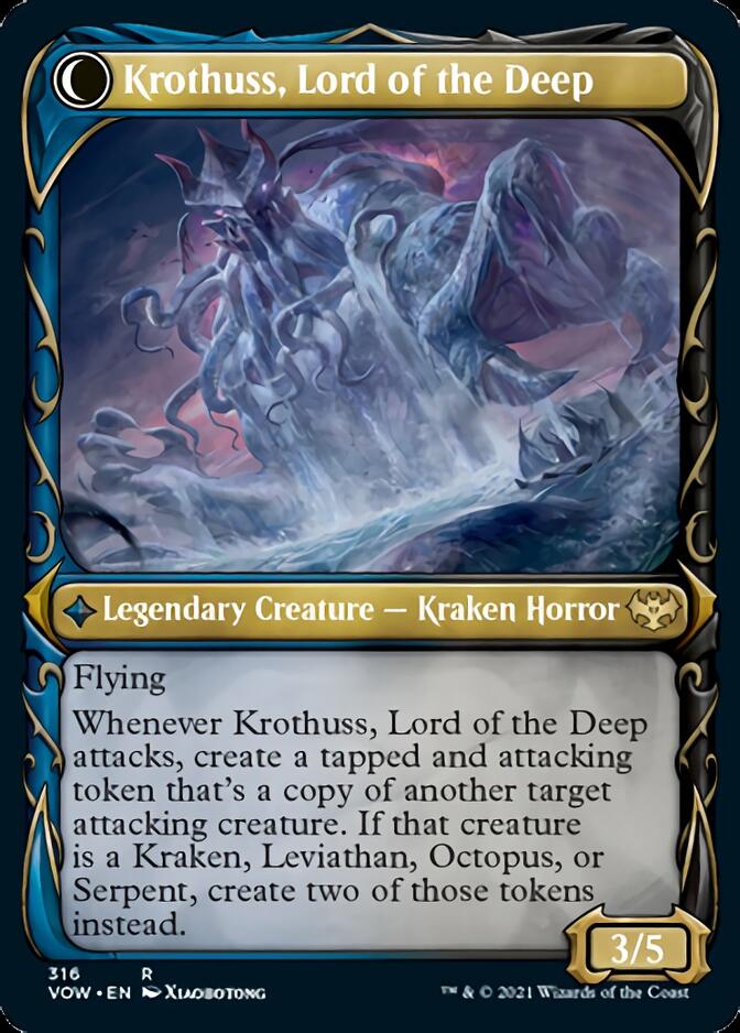 Runo Stromkirk // Krothuss, Lord of the Deep (Showcase Fang Frame) [Innistrad: Crimson Vow] | Gamers Paradise