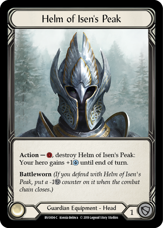 Helm of Isen's Peak [BVO004-C] 1st Edition Normal | Gamers Paradise