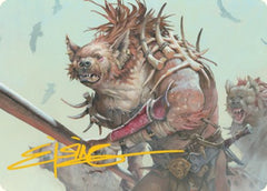Gnoll Art Card (Gold-Stamped Signature) [Dungeons & Dragons: Adventures in the Forgotten Realms Art Series] | Gamers Paradise