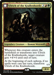 Ulrich of the Krallenhorde // Ulrich, Uncontested Alpha [Eldritch Moon Prerelease Promos] | Gamers Paradise
