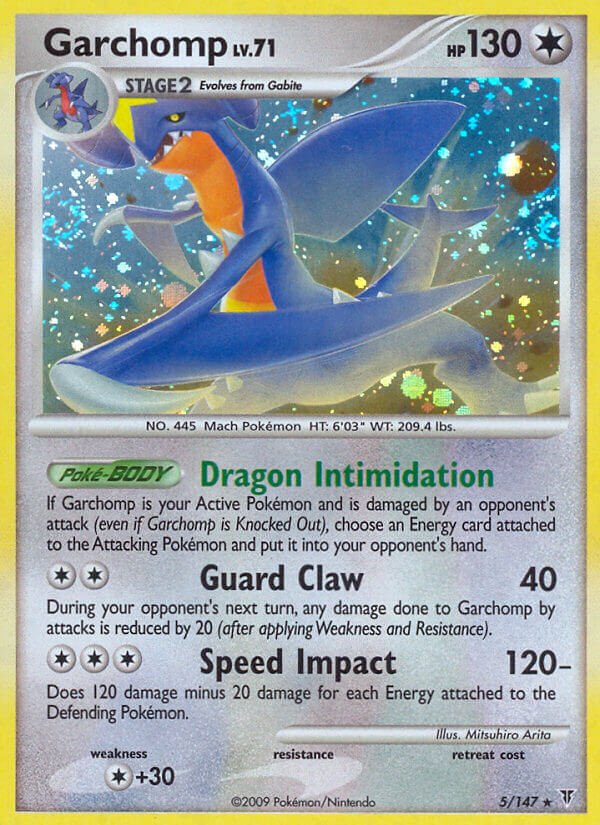 Garchomp (5/147) (Cracked Ice Holo) (Theme Deck Exclusive) [Platinum: Supreme Victors] | Gamers Paradise