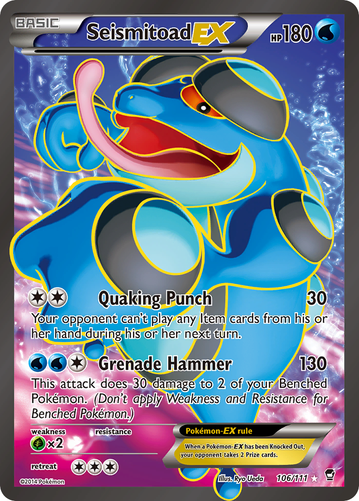 Seismitoad EX (106/111) [XY: Furious Fists] | Gamers Paradise