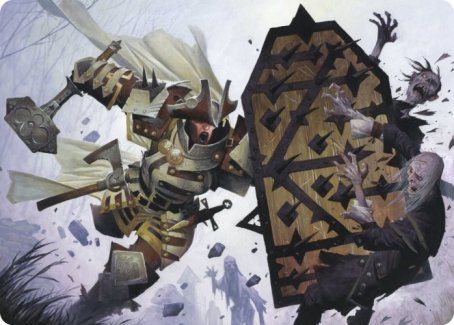Estwald Shieldbasher Art Card [Innistrad: Crimson Vow Art Series] | Gamers Paradise
