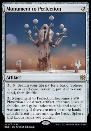 Monument to Perfection (Promo Pack) [Phyrexia: All Will Be One Promos] | Gamers Paradise