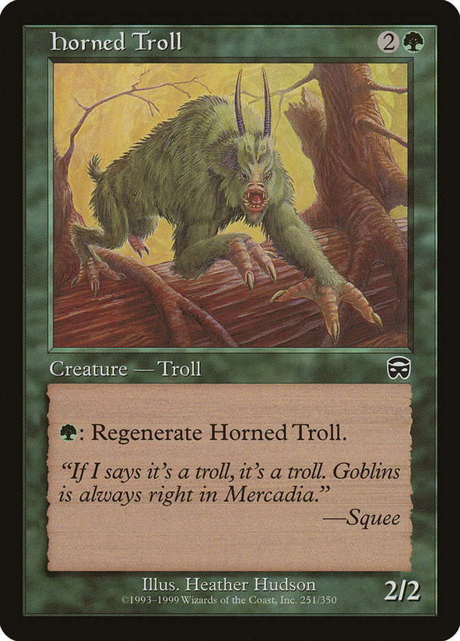 Horned Troll [Mercadian Masques] | Gamers Paradise