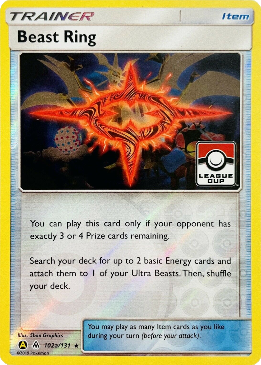 Beast Ring (102a/131) (League Promo) [Sun & Moon: Forbidden Light] | Gamers Paradise