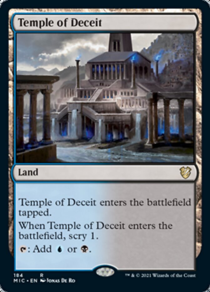 Temple of Deceit [Innistrad: Midnight Hunt Commander] | Gamers Paradise