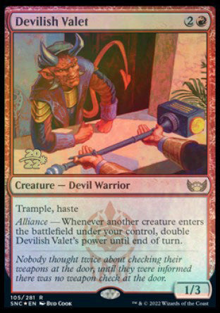 Devilish Valet [Streets of New Capenna Prerelease Promos] | Gamers Paradise