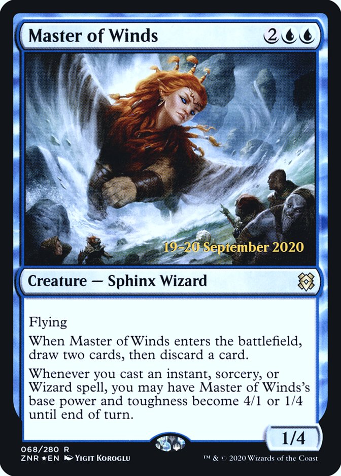 Master of Winds [Zendikar Rising Prerelease Promos] | Gamers Paradise