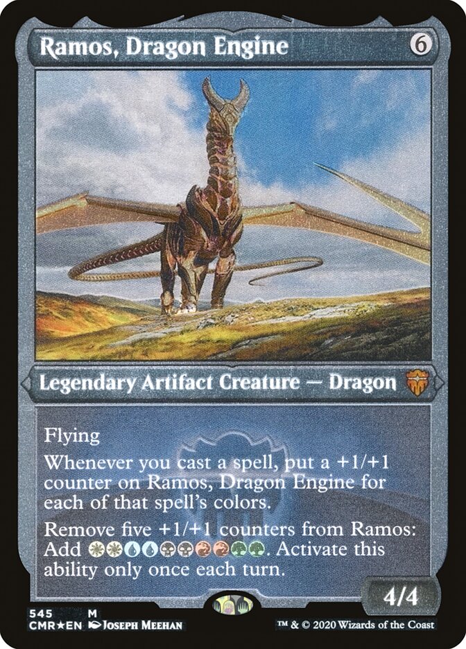 Ramos, Dragon Engine (Etched) [Commander Legends] | Gamers Paradise