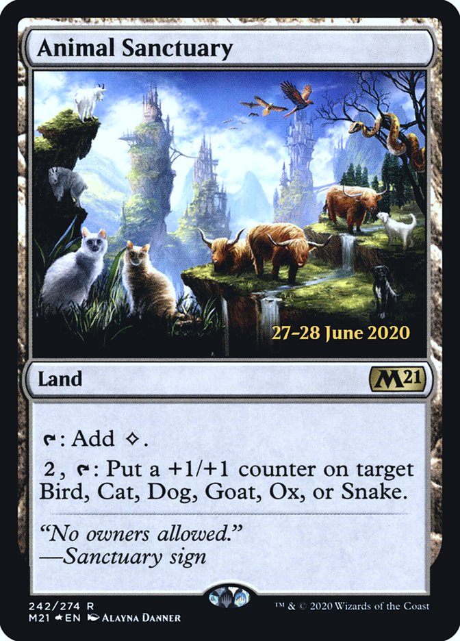 Animal Sanctuary [Core Set 2021 Prerelease Promos] | Gamers Paradise