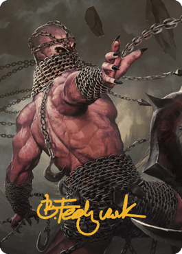 Chain Devil Art Card (Gold-Stamped Signature) [Commander Legends: Battle for Baldur's Gate Art Series] | Gamers Paradise