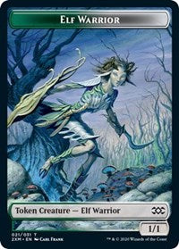 Elf Warrior // Germ Double-Sided Token [Double Masters Tokens] | Gamers Paradise