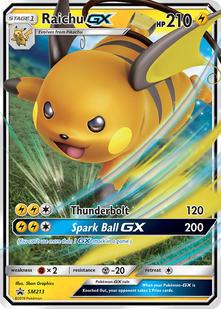 Raichu GX (SM213) [Sun & Moon: Black Star Promos] | Gamers Paradise