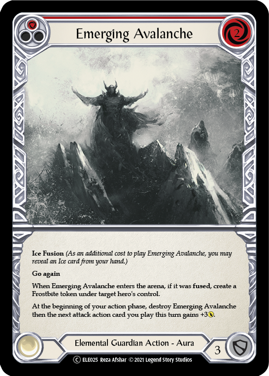 Emerging Avalanche (Red) [U-ELE025] Unlimited Rainbow Foil | Gamers Paradise