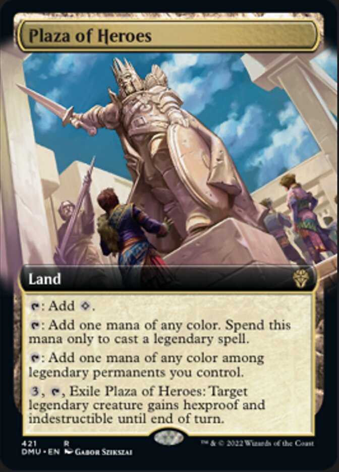 Plaza of Heroes (Extended Art) [Dominaria United] | Gamers Paradise