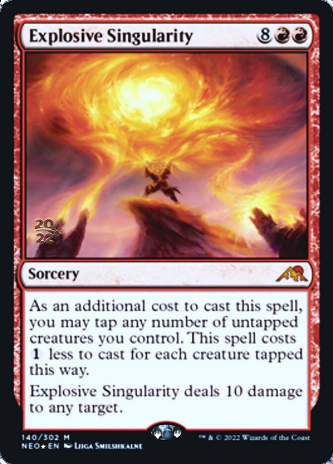 Explosive Singularity [Kamigawa: Neon Dynasty Prerelease Promos] | Gamers Paradise