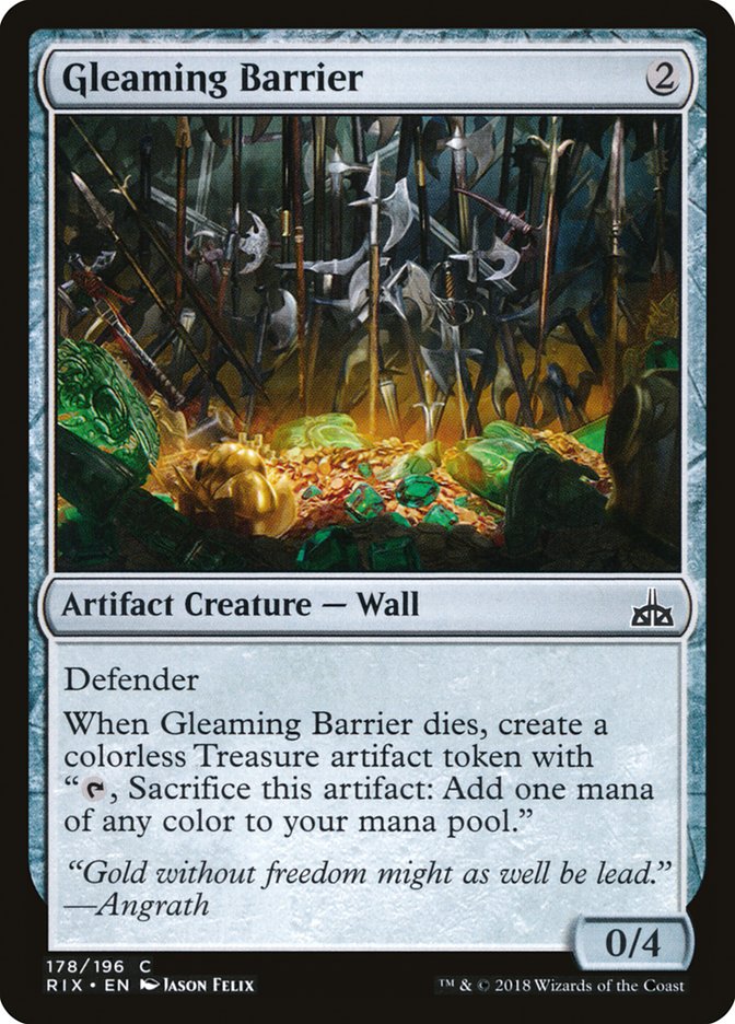 Gleaming Barrier [Rivals of Ixalan] | Gamers Paradise