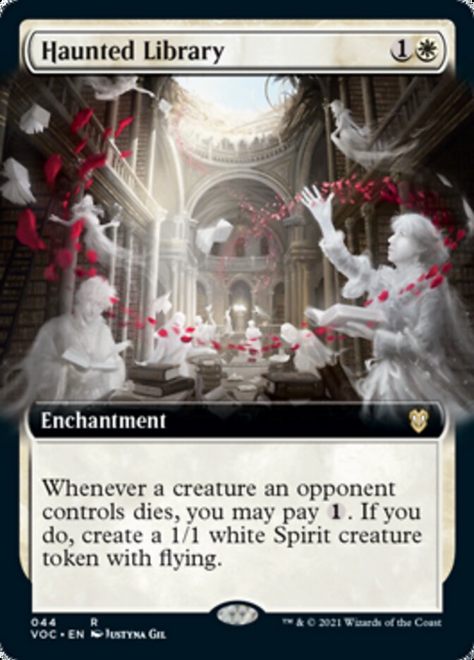 Haunted Library (Extended Art) [Innistrad: Crimson Vow Commander] | Gamers Paradise