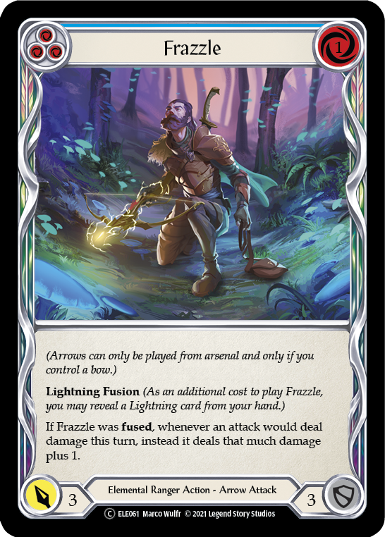 Frazzle (Blue) [U-ELE061] Unlimited Rainbow Foil | Gamers Paradise