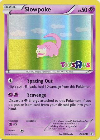Slowpoke (32/83) (Toys R Us Promo) [XY: Generations] | Gamers Paradise