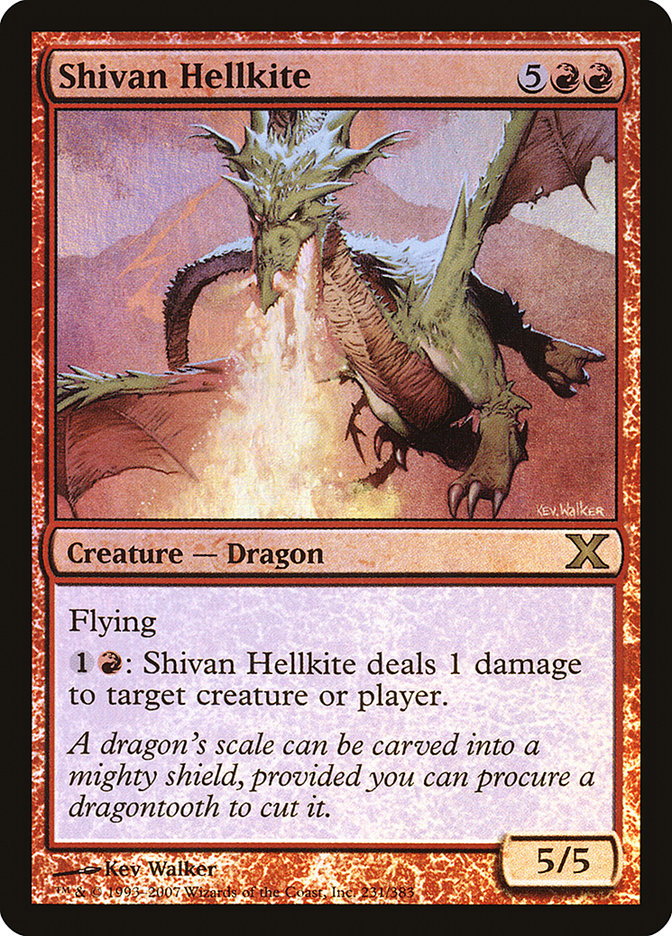 Shivan Hellkite (Premium Foil) [Tenth Edition] | Gamers Paradise