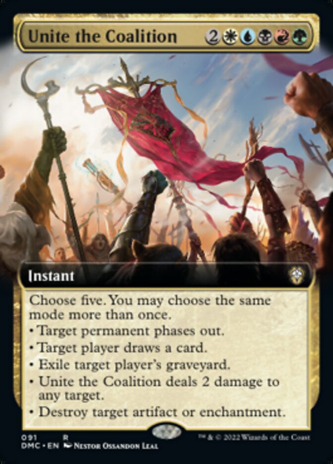 Unite the Coalition (Extended Art) [Dominaria United Commander] | Gamers Paradise