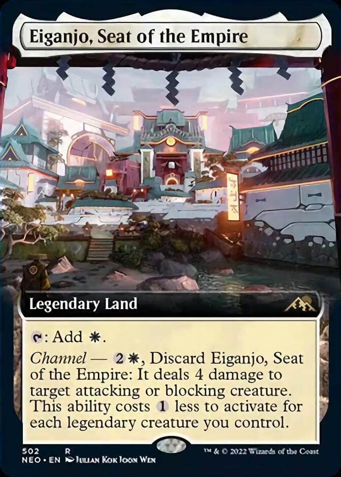 Eiganjo, Seat of the Empire (Extended Art) [Kamigawa: Neon Dynasty] | Gamers Paradise