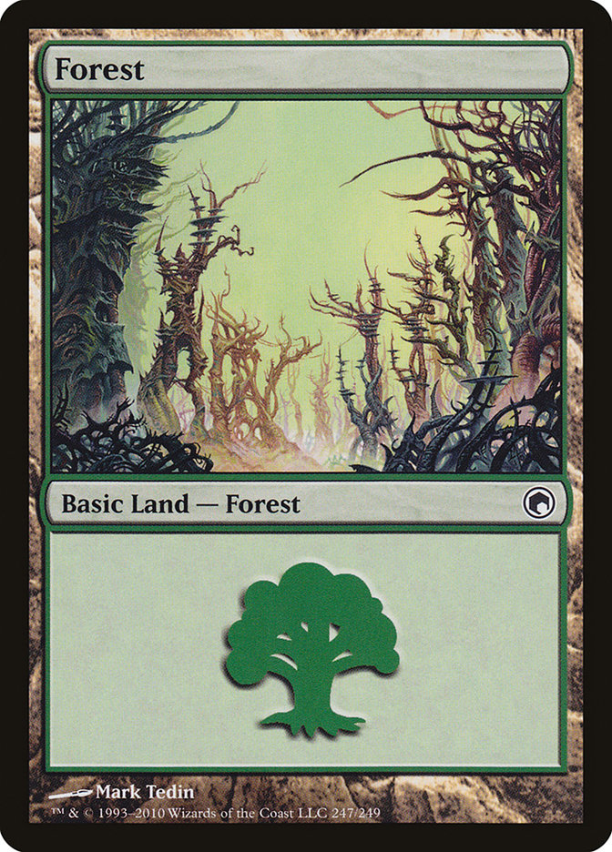Forest (247) [Scars of Mirrodin] | Gamers Paradise