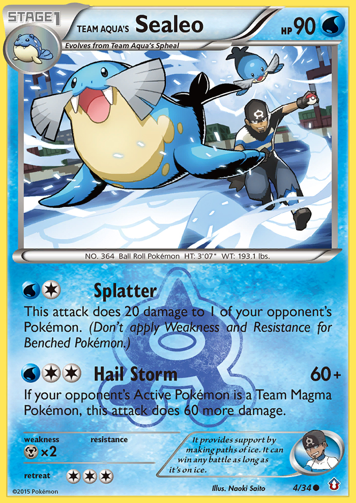 Team Aqua's Sealeo (4/34) [XY: Double Crisis] | Gamers Paradise