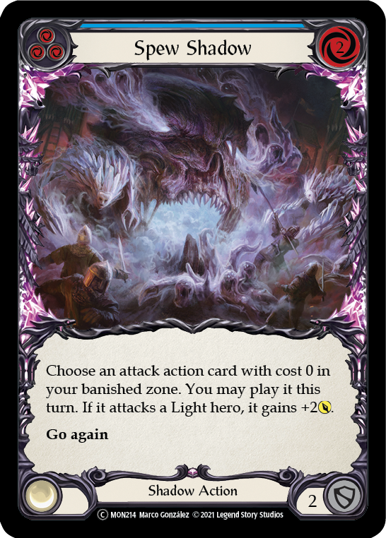 Spew Shadow (Blue) [U-MON214-RF] Unlimited Rainbow Foil | Gamers Paradise