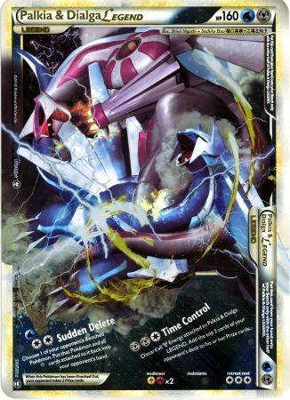 Palkia & Dialga LEGEND (101/102) (Jumbo Card) [HeartGold & SoulSilver: Triumphant] | Gamers Paradise