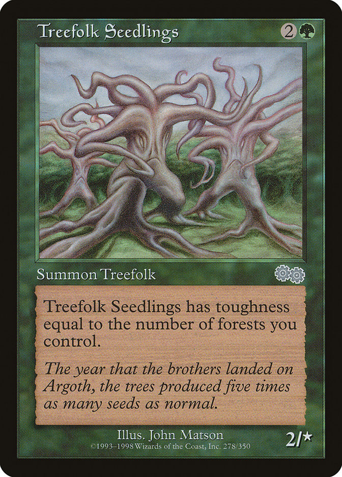 Treefolk Seedlings [Urza's Saga] | Gamers Paradise