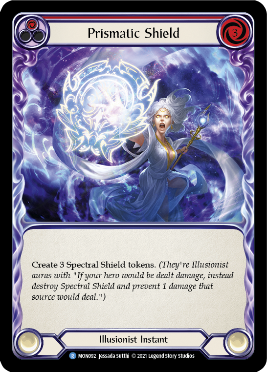 Prismatic Shield (Red) [MON092] 1st Edition Normal | Gamers Paradise