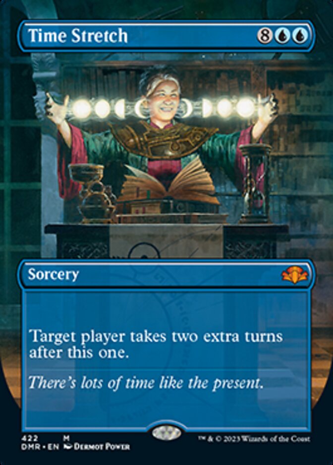 Time Stretch (Borderless Alternate Art) [Dominaria Remastered] | Gamers Paradise