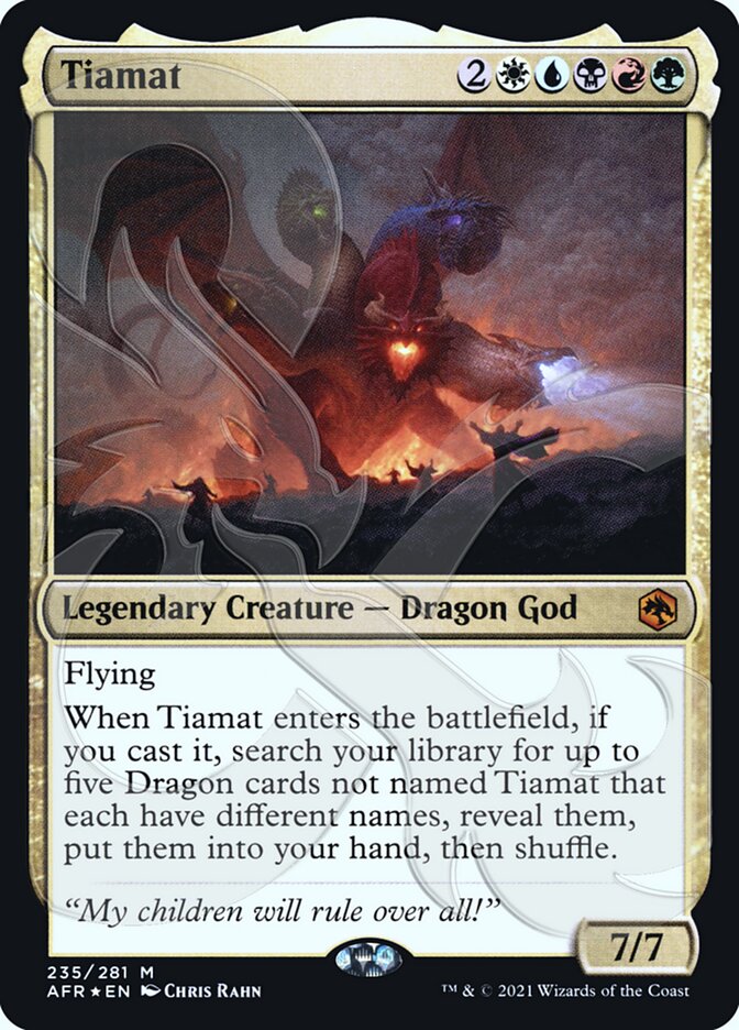 Tiamat (Ampersand Promo) [Dungeons & Dragons: Adventures in the Forgotten Realms Promos] | Gamers Paradise