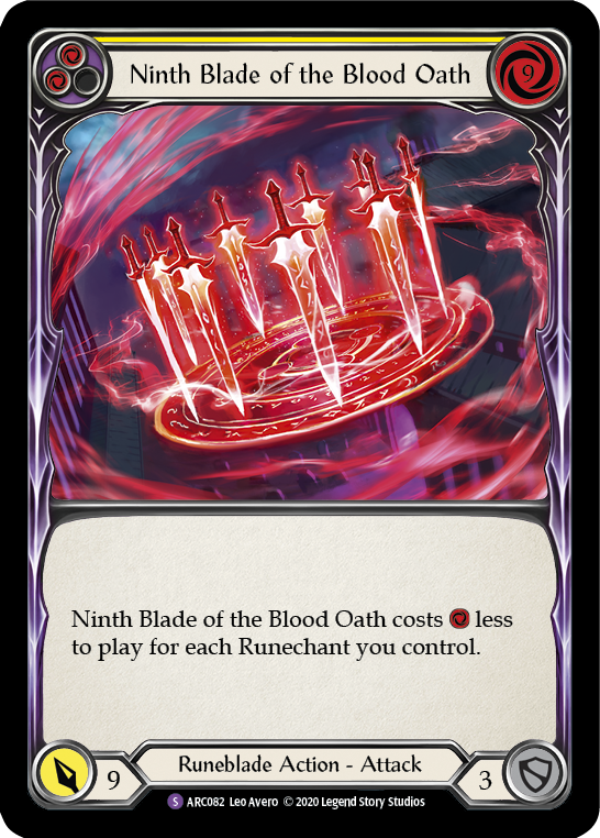 Ninth Blade of the Blood Oath [U-ARC082] Unlimited Rainbow Foil | Gamers Paradise