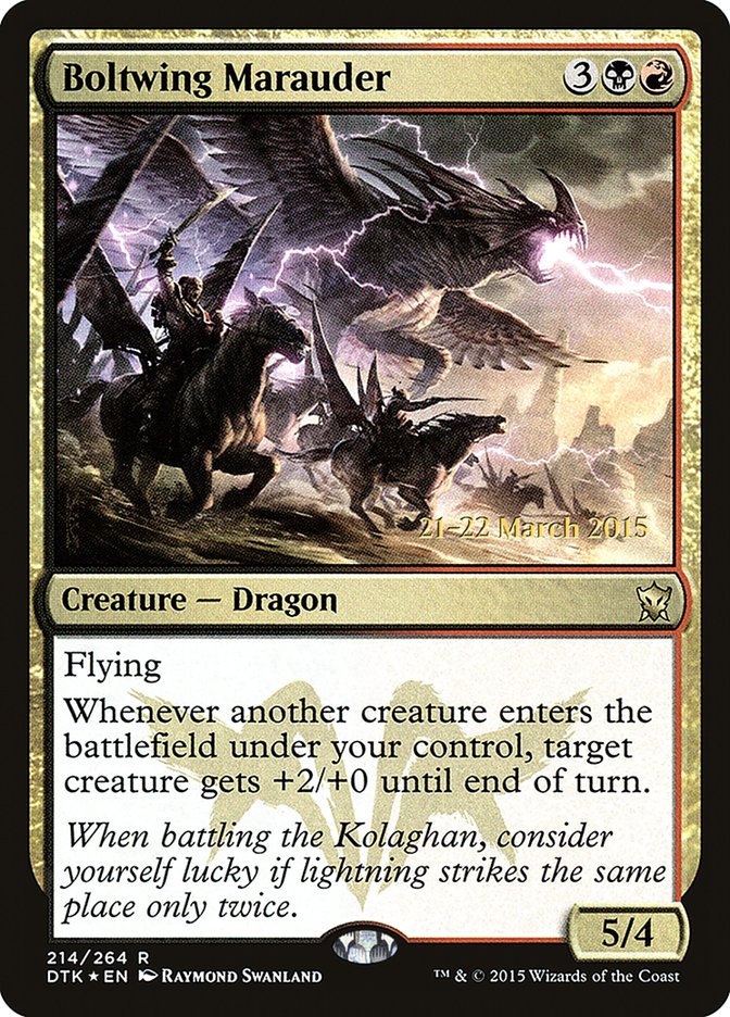 Boltwing Marauder [Dragons of Tarkir Prerelease Promos] | Gamers Paradise