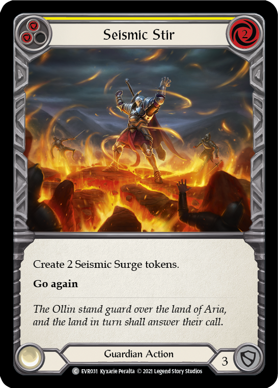 Seismic Stir (Yellow) [EVR031] (Everfest)  1st Edition Rainbow Foil | Gamers Paradise