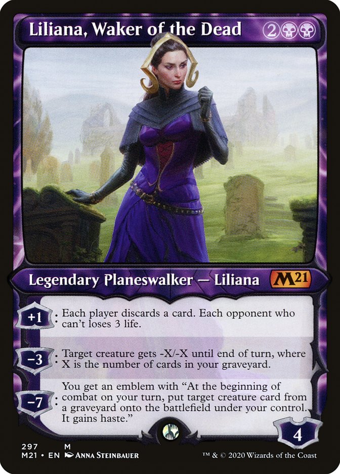 Liliana, Waker of the Dead (Showcase) [Core Set 2021] | Gamers Paradise