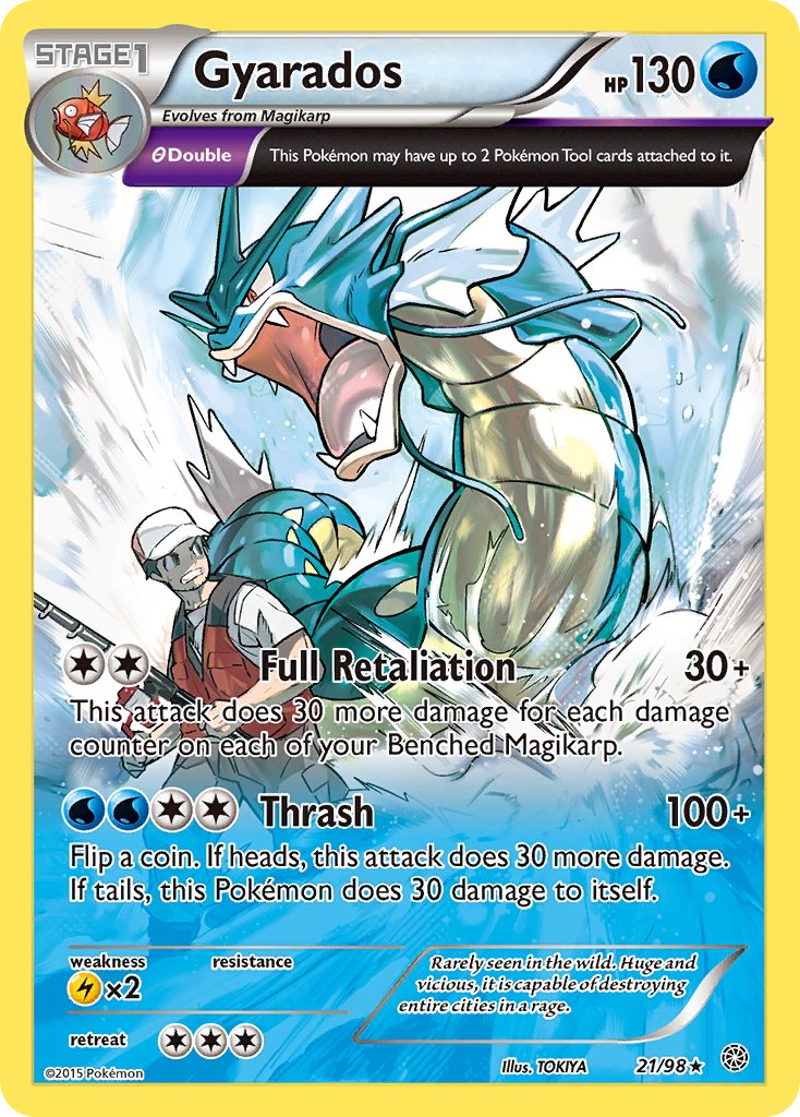 Gyarados (21/98) (Cosmos Holo) (Theme Deck Exclusive) [XY: Ancient Origins] | Gamers Paradise