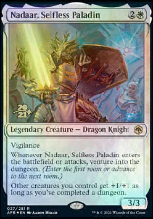 Nadaar, Selfless Paladin [Dungeons & Dragons: Adventures in the Forgotten Realms Prerelease Promos] | Gamers Paradise