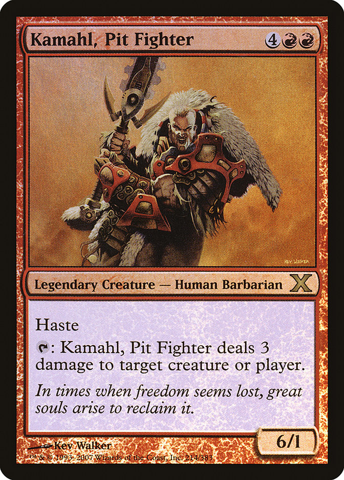 Kamahl, Pit Fighter (Premium Foil) [Tenth Edition] | Gamers Paradise