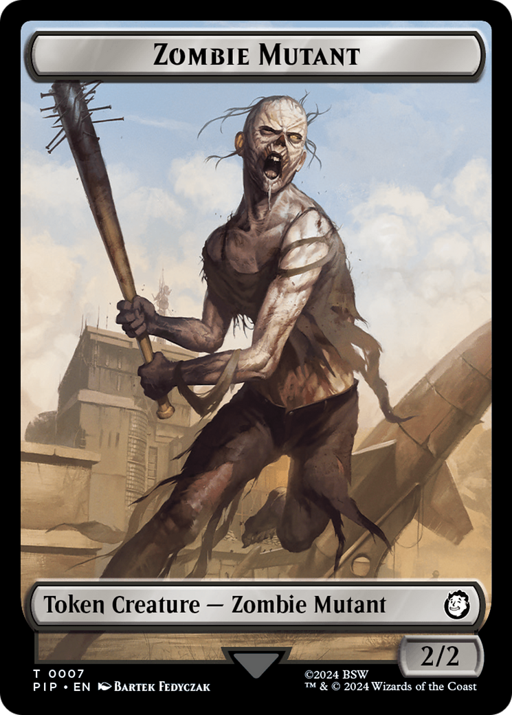 Zombie Mutant // Copy Double-Sided Token [Fallout Tokens] | Gamers Paradise