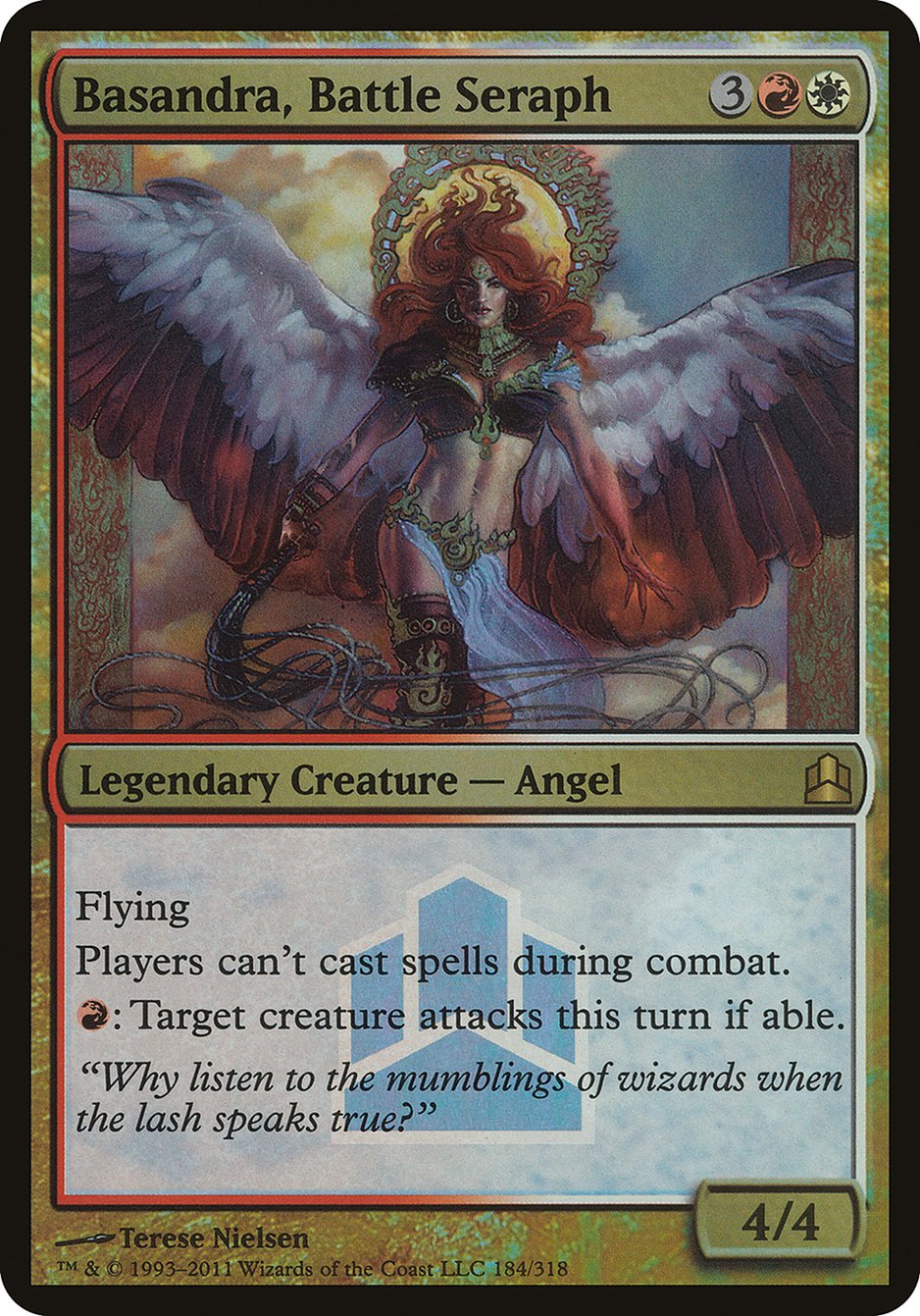 Basandra, Battle Seraph (Launch) (Oversized) [Commander 2011 Oversized] | Gamers Paradise