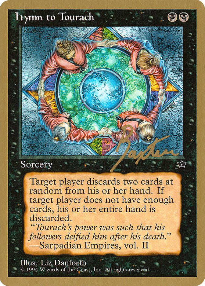 Hymn to Tourach (Circle) (George Baxter) [Pro Tour Collector Set] | Gamers Paradise